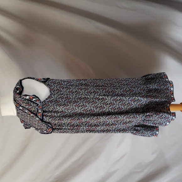 NEW Max Studio Sleeveless Printed Ruffle Dress - Picture 5 of 13